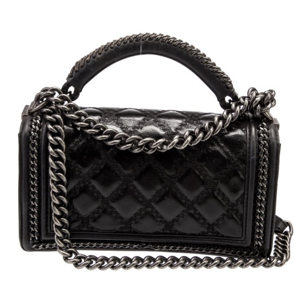Medium Chanel chain around top handle boy bag - Picture 2 of 6